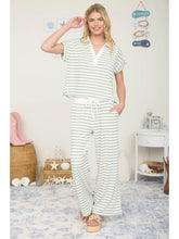 Load image into Gallery viewer, Olive &amp; Cream Wide Leg Pant