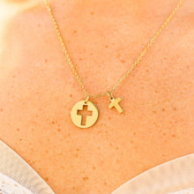 Load image into Gallery viewer, Quiet Faith Cross Cutout Necklace
