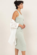 Load image into Gallery viewer, Dusty Sage Racerback Tank Midi Dress