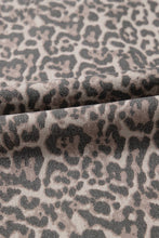 Load image into Gallery viewer, Leopard Frayed Edge Wide Leg High Waist Jeans