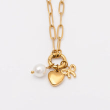 Load image into Gallery viewer, Tied with Love Gold Bow Charm Gift Set