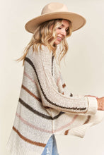 Load image into Gallery viewer, Multi Striped Oversized Lightweight Sweater