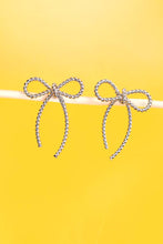 Load image into Gallery viewer, Rope Bow Design Stud Earrings