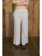 Load image into Gallery viewer, Light Grey Striped Wide Leg Lounge Pant