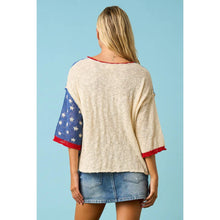 Load image into Gallery viewer, USA Patchwork Summer Sweater