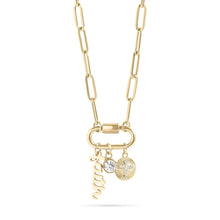 Load image into Gallery viewer, Shine in Faith Carabiner Charm Necklace