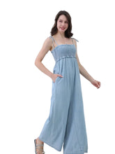 Load image into Gallery viewer, Breezy Wide Leg Smocked Top Jumpsuit