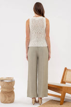 Load image into Gallery viewer, Solid Crochet Knit Sleeveless Top