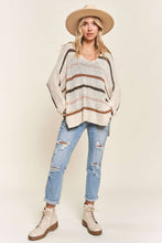 Load image into Gallery viewer, Multi Striped Oversized Lightweight Sweater