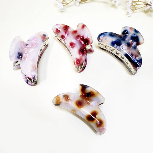 Marble Acrylic Hair Claw Clip