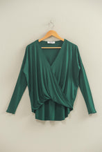 Load image into Gallery viewer, Flowy Hunter Surplice Top