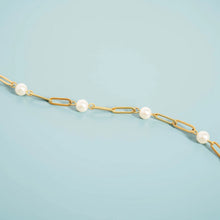 Load image into Gallery viewer, A Little Grace Pearl Paperclip Bracelet