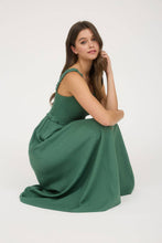 Load image into Gallery viewer, Smocked Sleeveless Button Down Midi Dress