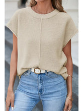 Load image into Gallery viewer, Oatmeal Cap Sleeve Sweater