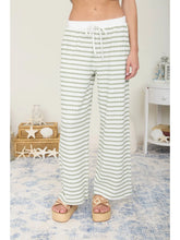 Load image into Gallery viewer, Olive &amp; Cream Wide Leg Pant