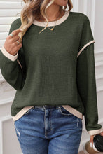 Load image into Gallery viewer, Clover Contrast Trim Sweater