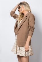 Load image into Gallery viewer, Dark Taupe Ponte Blazer