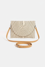 Load image into Gallery viewer, Arc Woven Clutch with Crossbody Strap