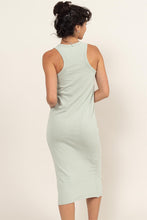 Load image into Gallery viewer, Dusty Sage Racerback Tank Midi Dress