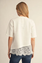 Load image into Gallery viewer, Asymmetrical Lace Hem Top