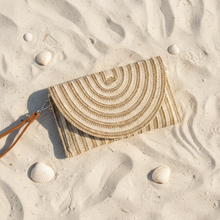 Load image into Gallery viewer, Beige Clutch — Sand Flat Lay Corrected