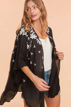 Load image into Gallery viewer, Embroidered Floral Open Kimono