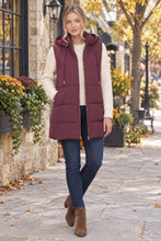 Load image into Gallery viewer, Cozy Days Hooded Long Puffer Vest