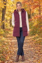 Load image into Gallery viewer, Cozy Days Hooded Long Puffer Vest
