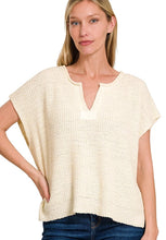 Load image into Gallery viewer, Ivory Cream Back Patch Pullover Sweater