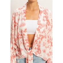 Load image into Gallery viewer, Lightweight Floral Kimono Top