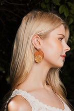 Load image into Gallery viewer, Bohemian Style Natural Wood Accent Straw Earring