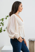 Load image into Gallery viewer, Textured V-neck Blouse
