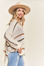 Load image into Gallery viewer, Multi Striped Oversized Lightweight Sweater