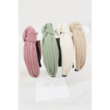 Load image into Gallery viewer, Ribbed Knotted Headband