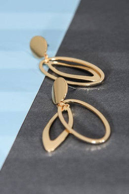 Double Tear Drop Earrings