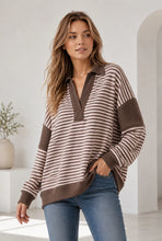 Load image into Gallery viewer, Striped Rugby Tunic Top