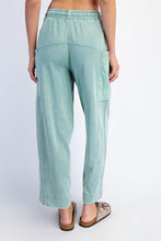 Load image into Gallery viewer, Cropped Barrel Easy Mineral Washed French Terry Pant