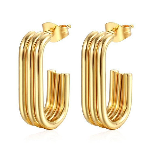 18K Gold Huggie Hoops