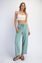 Load image into Gallery viewer, Cropped Barrel Easy Mineral Washed French Terry Pant