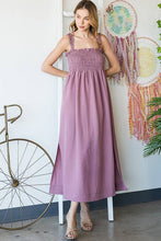 Load image into Gallery viewer, Dusty Lavender Square Neck Maxi Dress