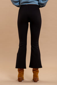 Black High Waisted Flares