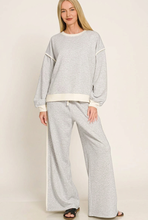 Load image into Gallery viewer, Off-Duty Days Heather Grey Scuba Set, relaxed three-quarter view