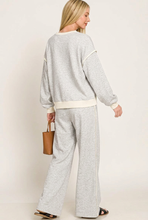 Load image into Gallery viewer, Off-Duty Days Heather Grey Scuba Set, generated back three-quarter view