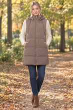 Load image into Gallery viewer, Cozy Days Hooded Long Puffer Vest