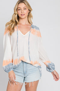 Breezy Tie Dye Blouse