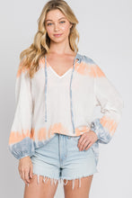 Load image into Gallery viewer, Breezy Tie Dye Blouse