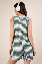 Load image into Gallery viewer, Striped Knit Casual Comfy Romper