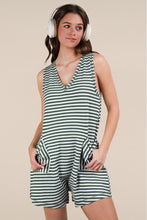 Load image into Gallery viewer, Striped Knit Casual Comfy Romper