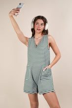 Load image into Gallery viewer, Striped Knit Casual Comfy Romper