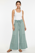 Load image into Gallery viewer, Sage green pants with white tank top